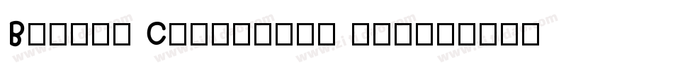 Barlow Condensed mei字体转换